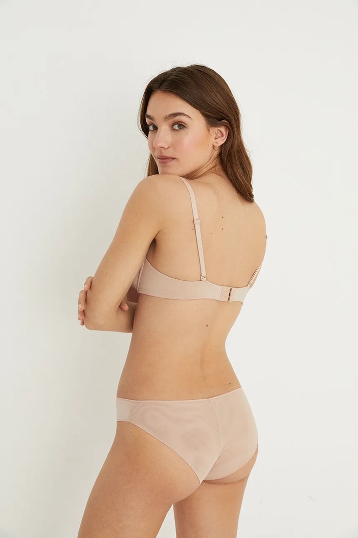 Odzież women'secret Biustonosz PRETTY.SKIN beżowy