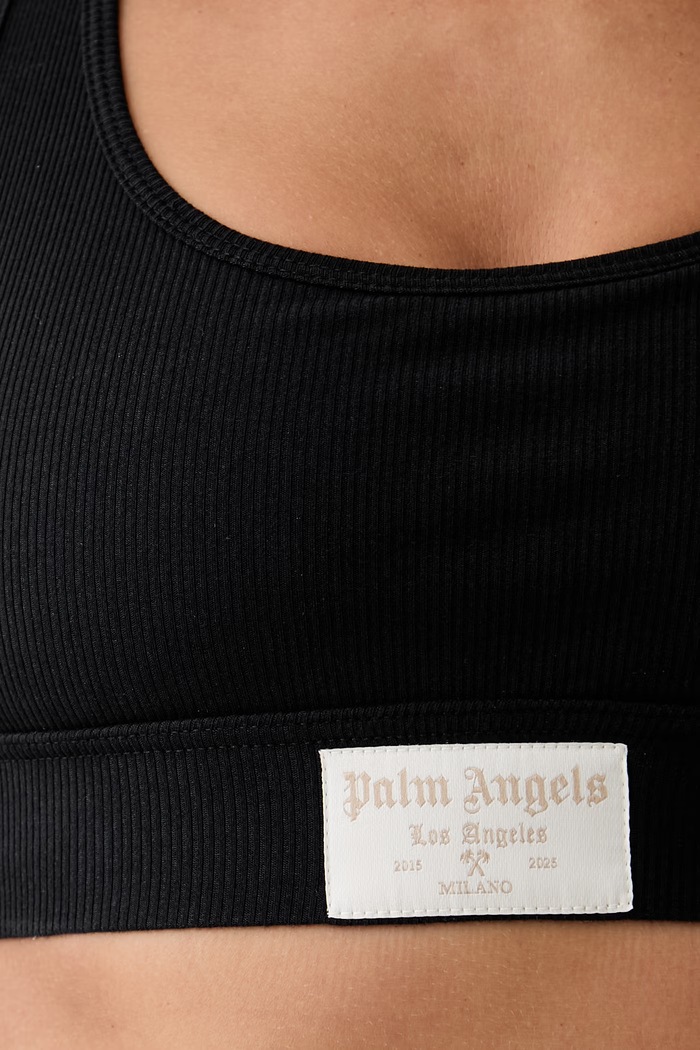 Palm Angels biustonosz z bawełną czarny PLA1UWTP09SI