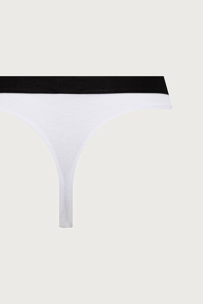 Palm Angels stringi damskie z bawełną 3-pack PLA1UWBT01TR biały
