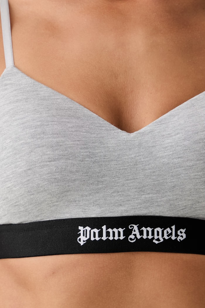 Odzież Palm Angels Biustonosz z bawełną PLA1UWTP03SI szary