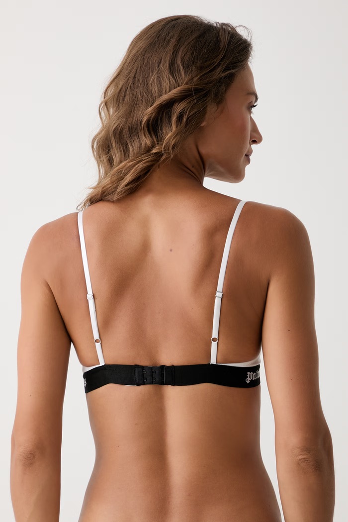 Palm Angels biustonosz bawełniany z elastanem PLA1UWTP01SI biały AA00