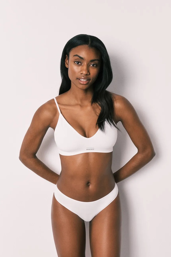 Oblečenie women'secret trojuholníková podprsenka 4277857 biela