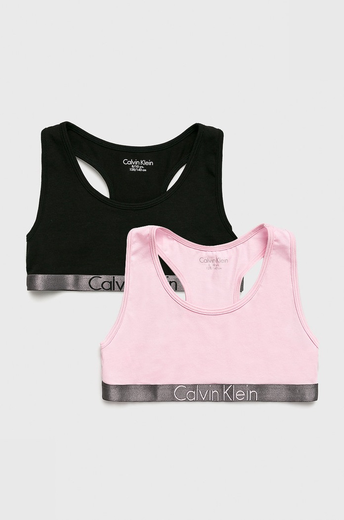 Calvin Klein Underwear - Biustonosz dziecięcy 128-176 (2-Pack) 2-pack czarny G80G800069