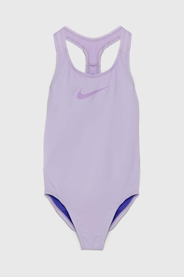 Nike Kids Jednoczęściowy strój kąpielowy dziecięcy fioletowy NESSB711