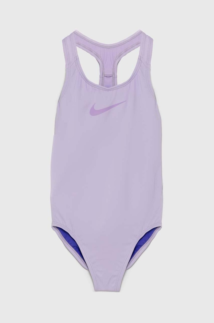 Nike Kids Jednoczęściowy strój kąpielowy dziecięcy fioletowy NESSB711