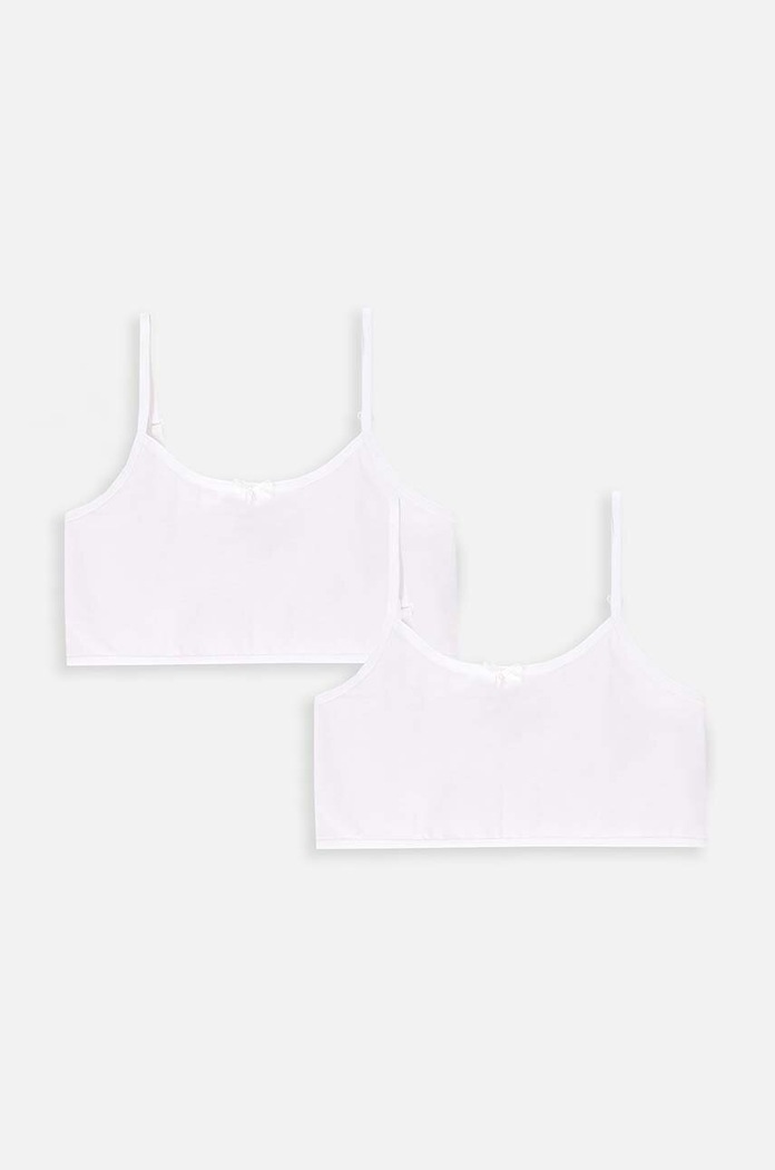 Coccodrillo biustonosz dziecięcy 2-pack miękka biały XCX407502BAU