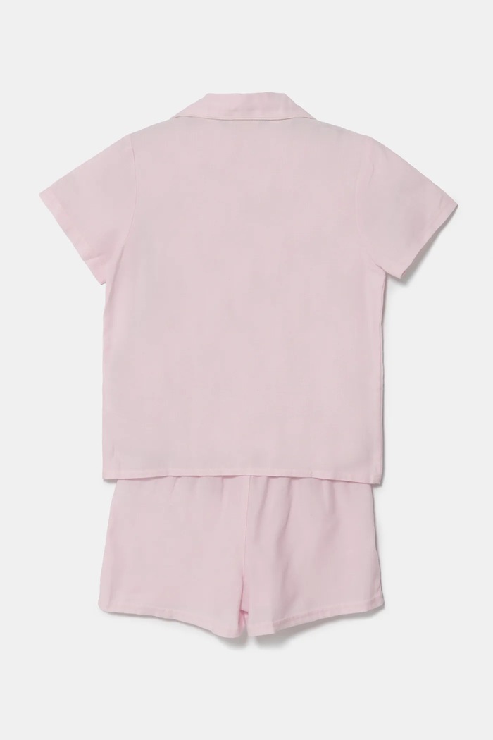 Детска памучна пижама Polo Ralph Lauren 4P0122 розов AW24