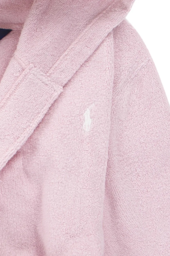 Dievča Detský bavlnený župan Polo Ralph Lauren 4P0188 ružová
