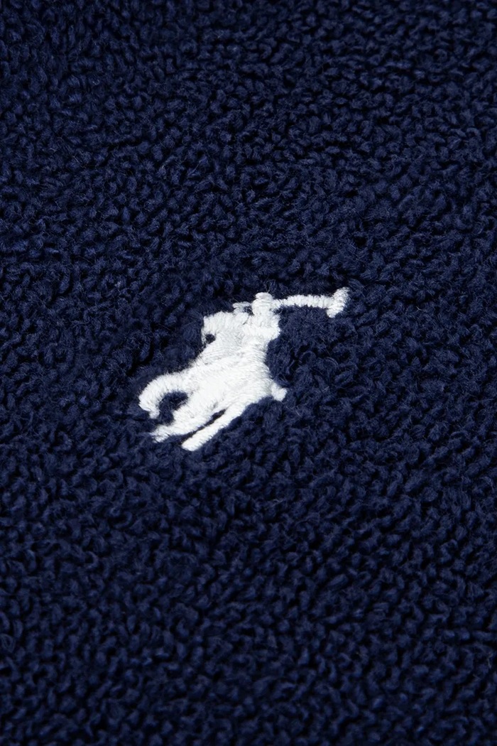 Detský bavlnený župan Polo Ralph Lauren tmavomodrá 7P0188