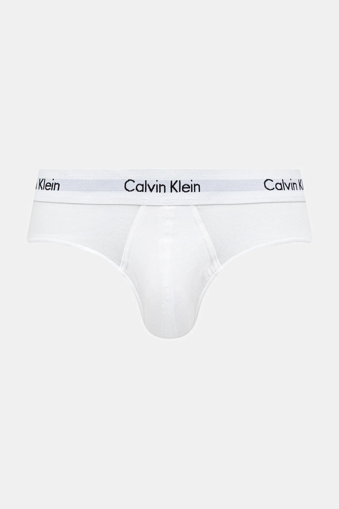Calvin Klein Underwear slipy pánské bavlněné s elastanem 3-pack 0000U2661G bílá AA00