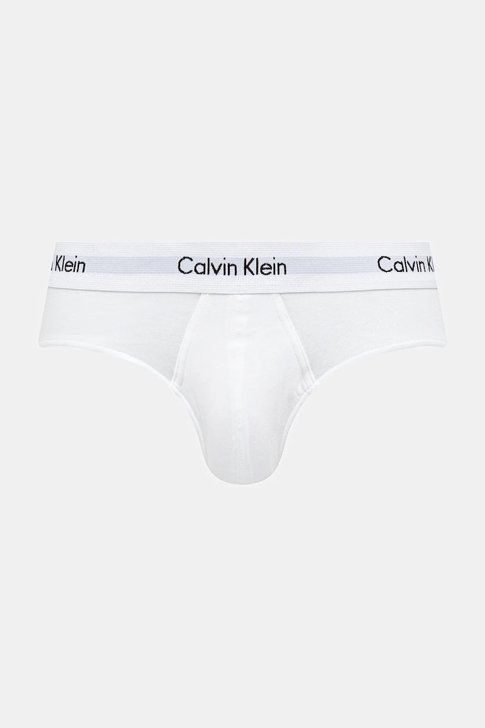 Calvin Klein Underwear slipy pánské bavlněné s elastanem 3-pack 0000U2661G bílá AA00