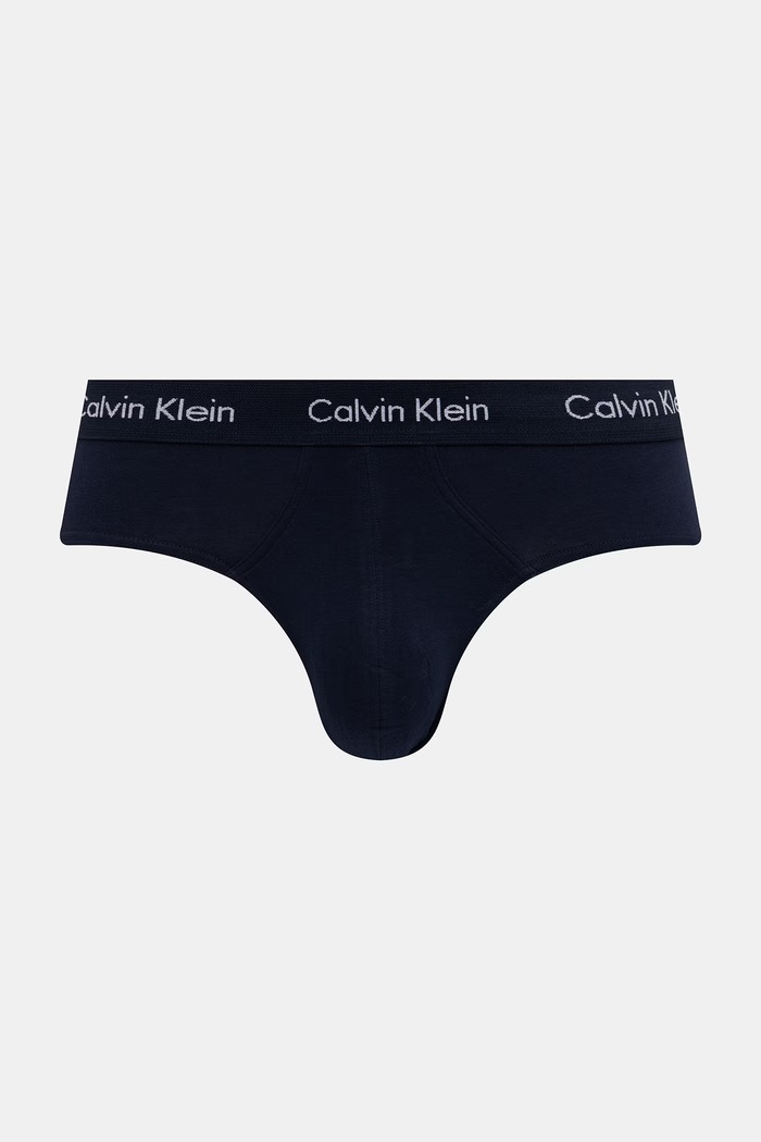 Calvin Klein Underwear slipy pánske bavlnené s elastanom 3-pak 0000U2661G zelená AA00