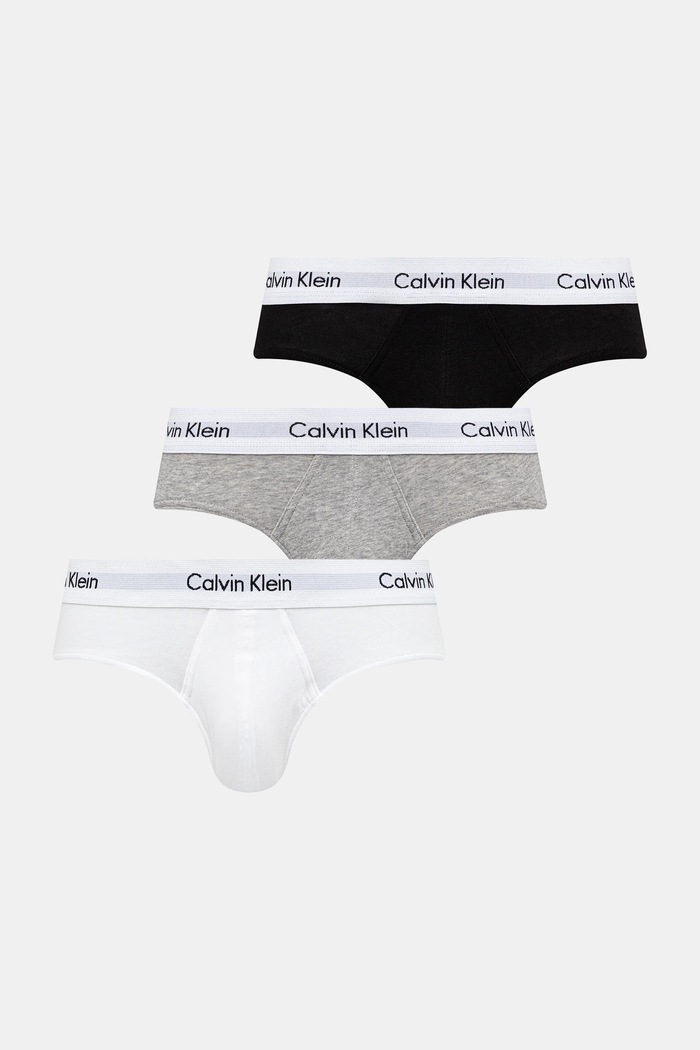 Calvin Klein Underwear slip bărbătesc din bumbac cu elastan pachet de 3 3-pack gri 0000U2661G
