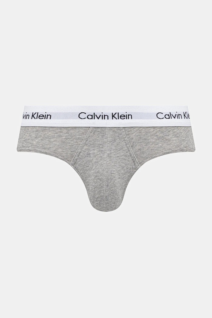 Îmbrăcăminte Calvin Klein Underwear slip bărbătesc din bumbac cu elastan pachet de 3 0000U2661G gri