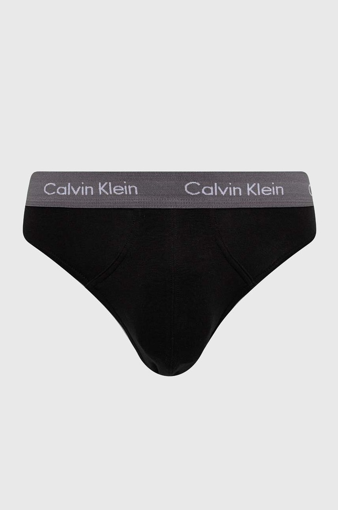 Calvin Klein Underwear slipy pánské bavlněné s elastanem 3-pack 0000U2661G černá AA00
