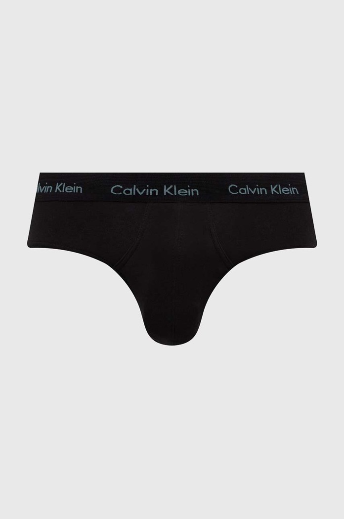 Oblečenie Calvin Klein Underwear slipy pánske bavlnené s elastanom 3-pak 0000U2661G čierna