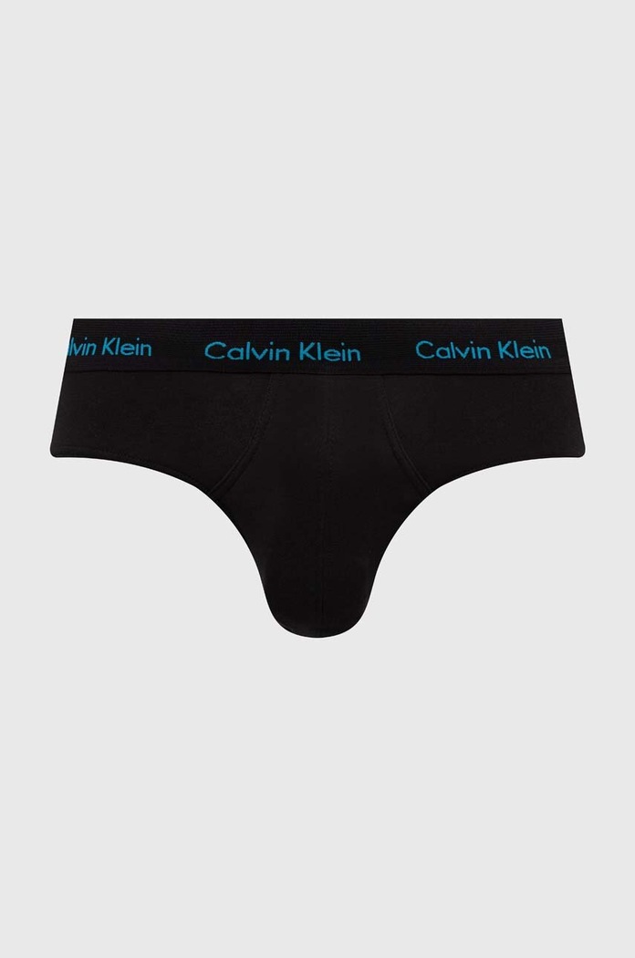 Calvin Klein Underwear slipy pánske bavlnené s elastanom 3-pak čierna 0000U2661G