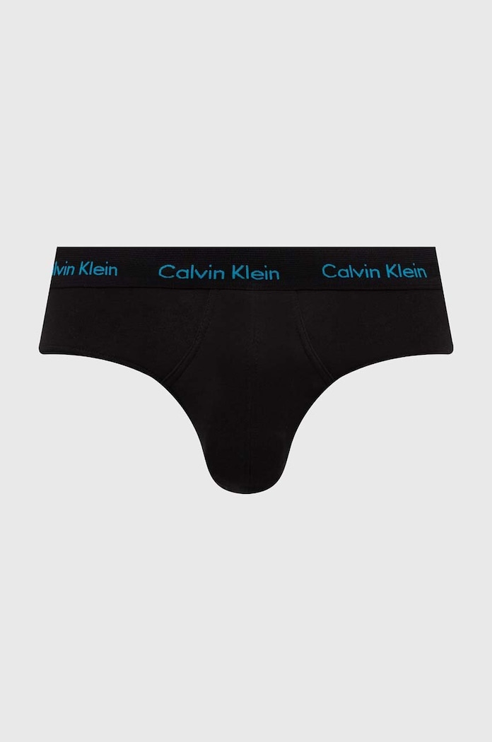 Calvin Klein Underwear slipy pánske bavlnené s elastanom 3-pak čierna 0000U2661G
