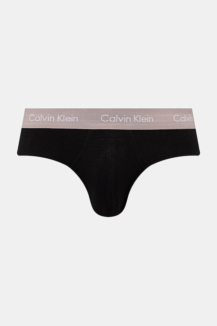 Calvin Klein Underwear slip pentru bărbați, din bumbac cu elastan pachet de 3 0000U2661G negru AA00