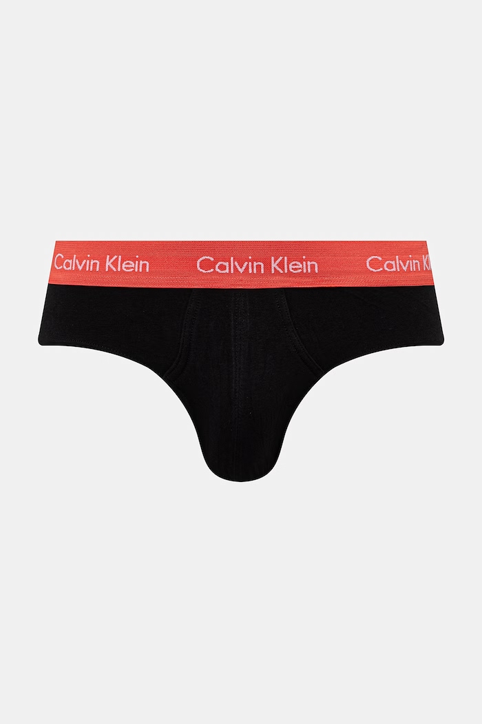 Îmbrăcăminte Calvin Klein Underwear slip pentru bărbați, din bumbac cu elastan pachet de 3 0000U2661G negru