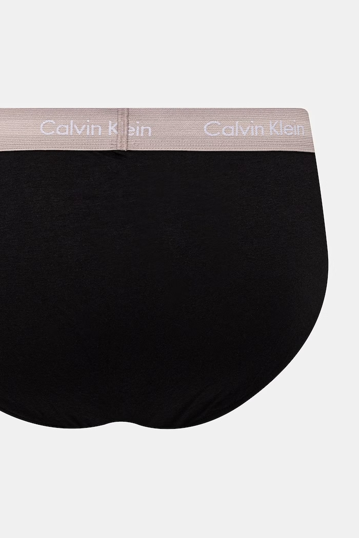 Calvin Klein Underwear slip pentru bărbați, din bumbac cu elastan pachet de 3 0000U2661G negru