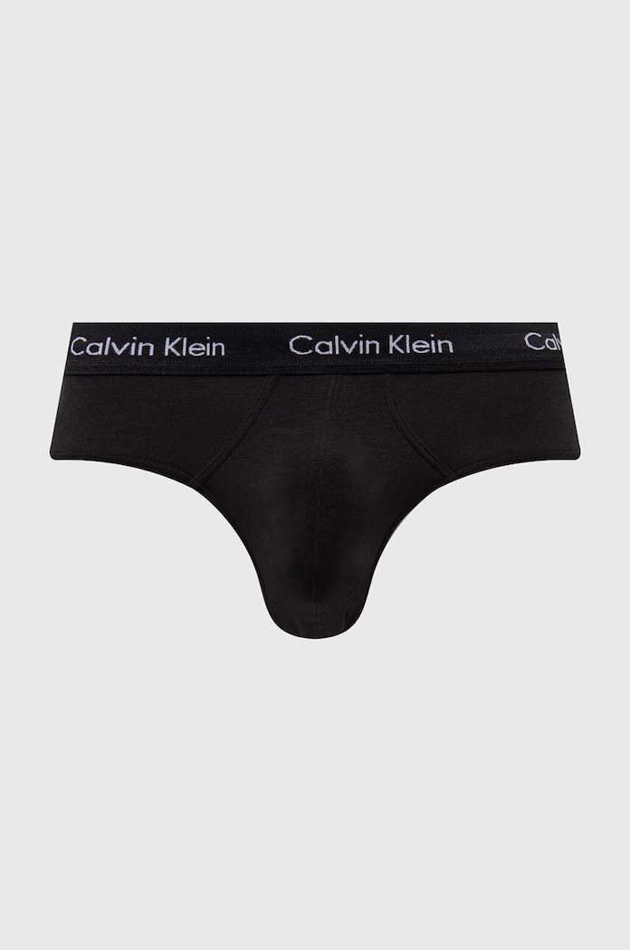 Calvin Klein Underwear slipy męskie bawełniane z elastanem 3-pack 0000U2661G czarny AA00
