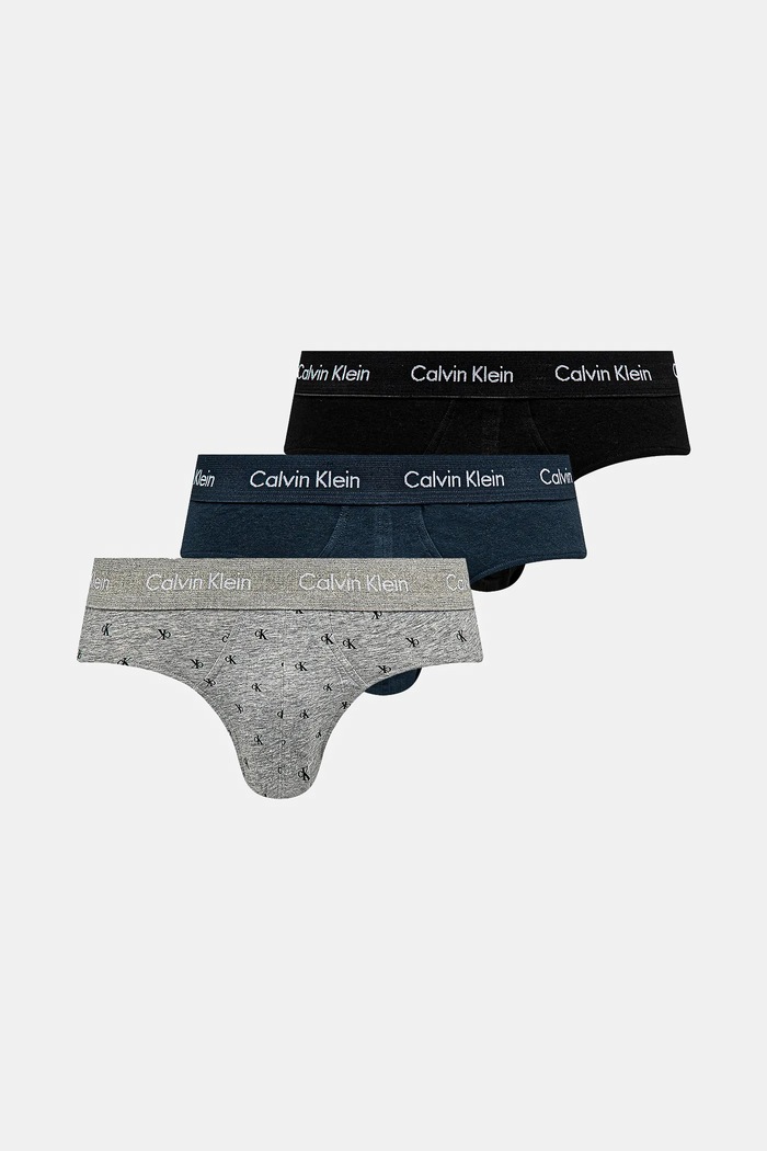 Calvin Klein Underwear slipy pánske bavlnené s elastanom 3-pak pletenina viacfarebná 0000U2661G