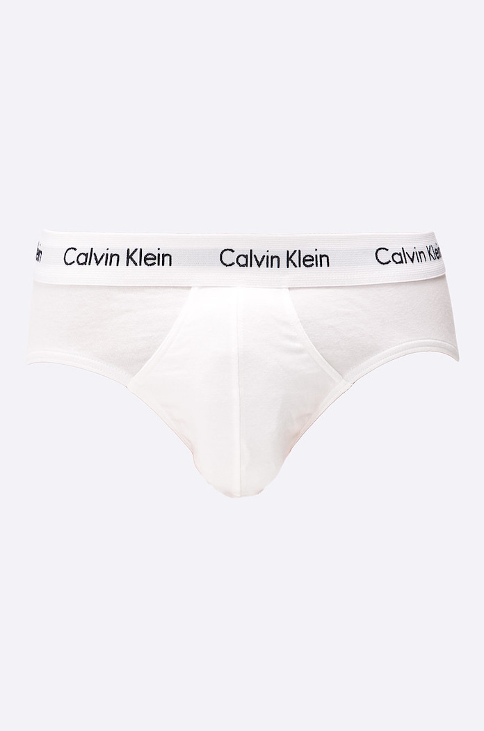 Calvin Klein Underwear σλιπ Ανδρικά βαμβακερά με ελαστάν 3-pack πλεκτό ύφασμα σκούρο μπλε 0000U2661G