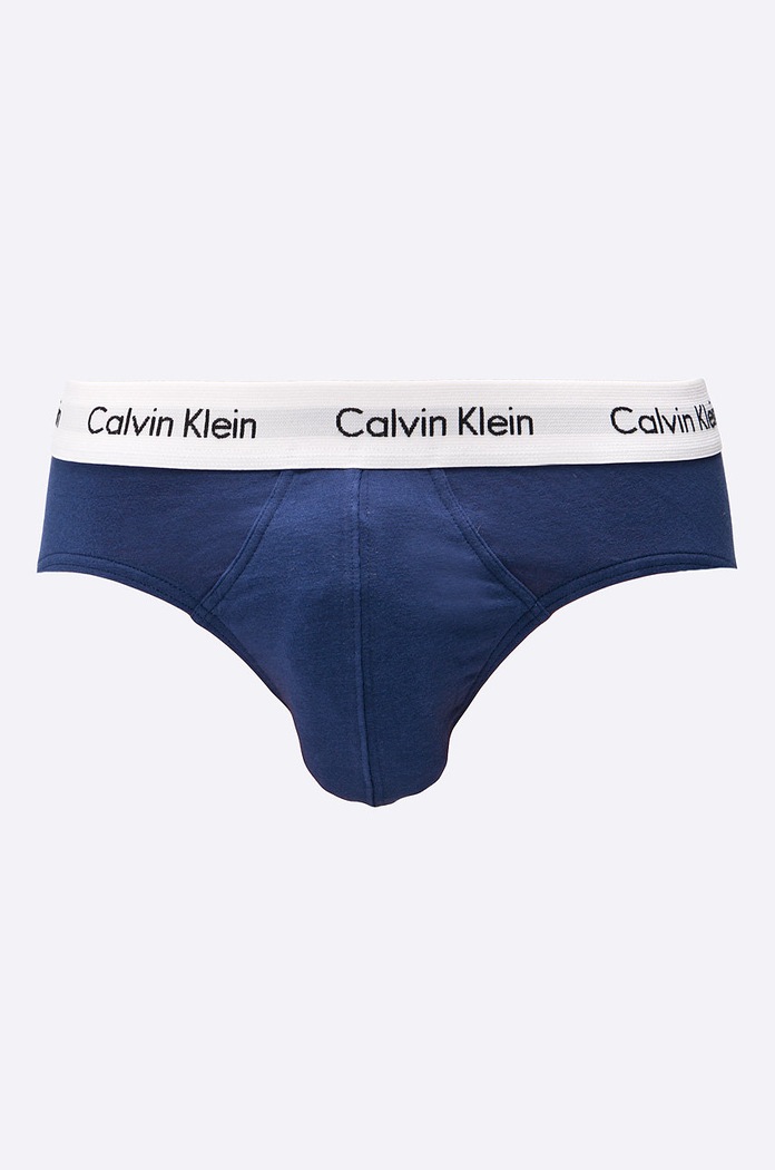 Calvin Klein Underwear σλιπ Ανδρικά βαμβακερά με ελαστάν 3-pack 0000U2661G σκούρο μπλε AA00