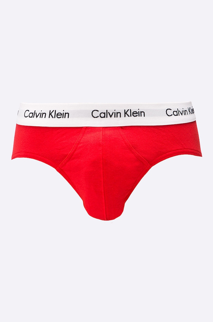 Ρούχα Calvin Klein Underwear σλιπ Ανδρικά βαμβακερά με ελαστάν 3-pack 0000U2661G σκούρο μπλε