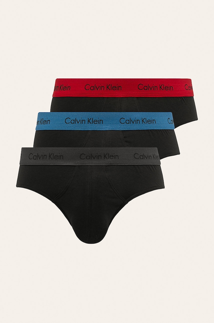 Calvin Klein Underwear Slipy pánské bavlněné s elastanem 3-pack černá 0000U2661G