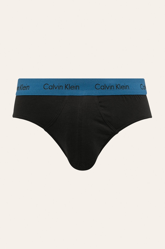 Oblečení Calvin Klein Underwear Slipy pánské bavlněné s elastanem 3-pack 0000U2661G černá