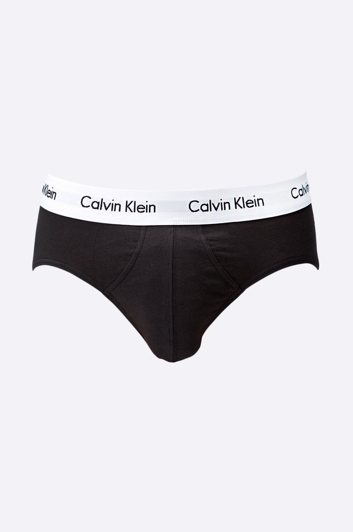 Calvin Klein Underwear slip bărbați din bumbac cu elastan pachet de 3 3-pack negru 0000U2661G
