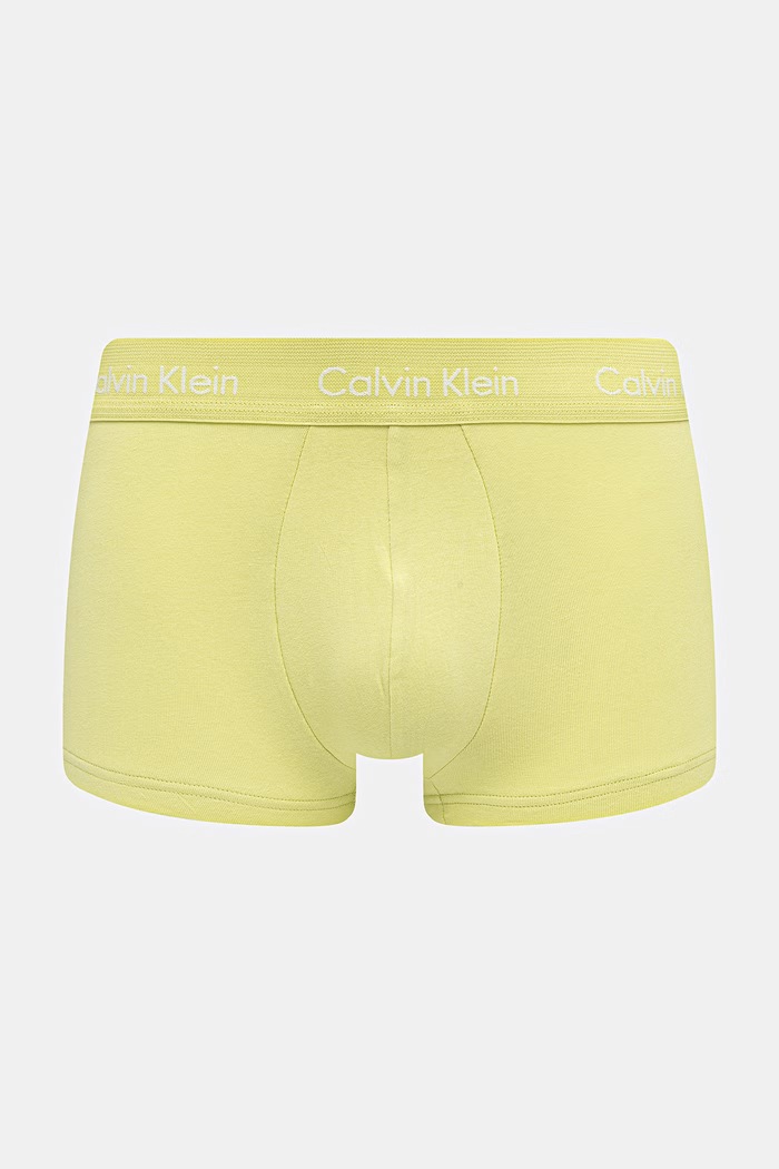 Calvin Klein Underwear boxerky pánske bavlnené s elastanom 3-pak 0000U2664G žltá AA00