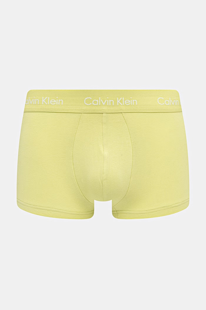 Calvin Klein Underwear boxerky pánske bavlnené s elastanom 3-pak 0000U2664G žltá AA00