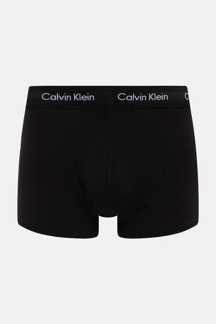 Calvin Klein Underwear boxerky pánske bavlnené s elastanom 3-pak 0000U2664G modrá AA00