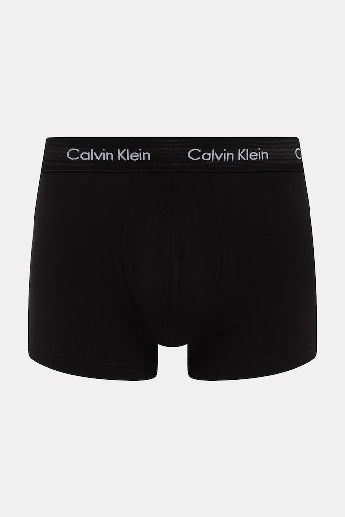 Calvin Klein Underwear boxerky pánske bavlnené s elastanom 3-pak 0000U2664G modrá AA00
