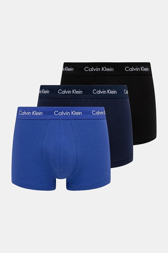 Calvin Klein Underwear boxeri pentru bărbați din bumbac cu elastan pachet de 3 boxeri negru 0000U2664G