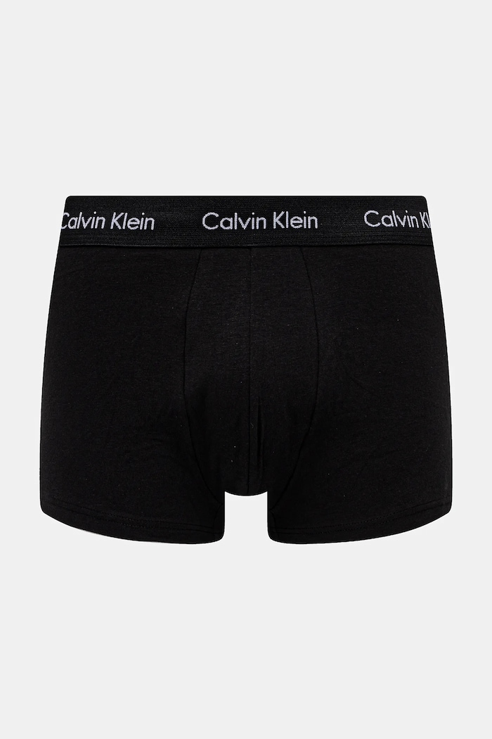 Calvin Klein boxerky pánske bavlnené s elastanom 3-pack 0000U2664G čierna AA00