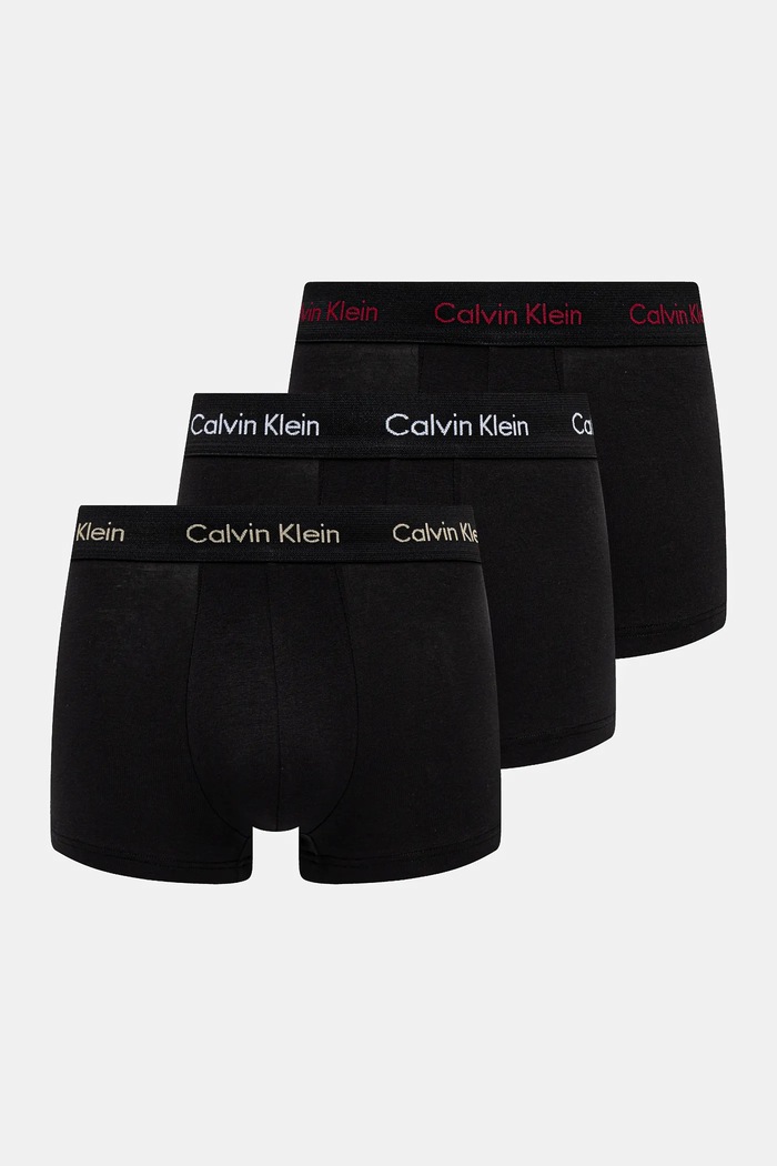 Calvin Klein Underwear bokserki męskie bawełniane z elastanem 3-pack dzianina czarny 0000U2664G