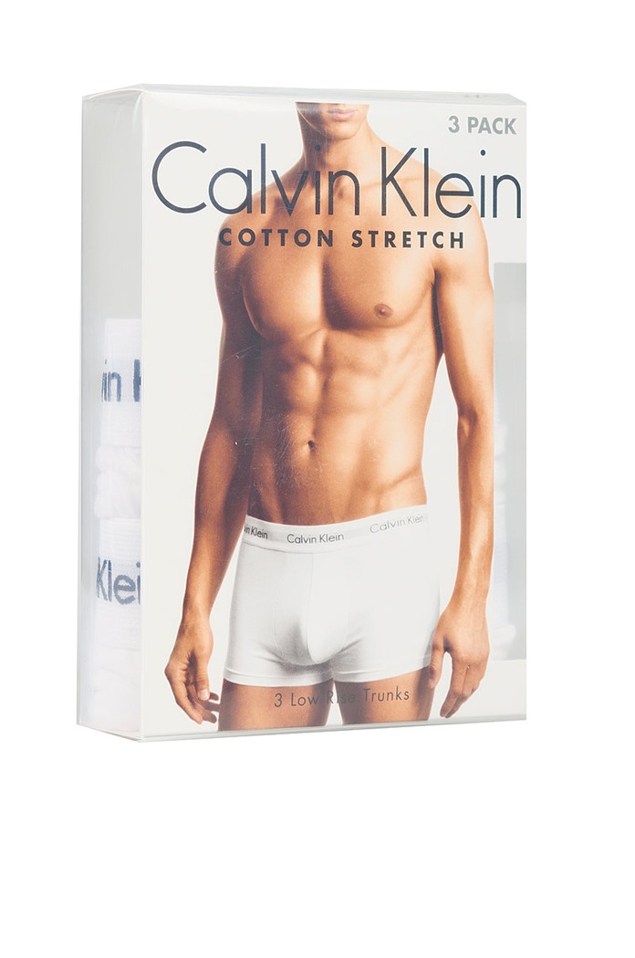 Calvin Klein boxeralsó férfi pamut elasztánnal 3-as csomag fehér 0000U2664G