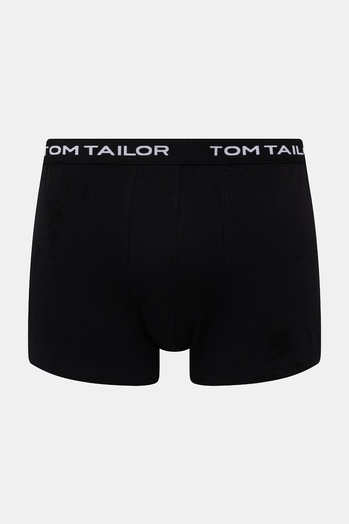 Tom Tailor bokserki męskie bawełniane z elastanem 3-pack 70237.6061 czarny AA00