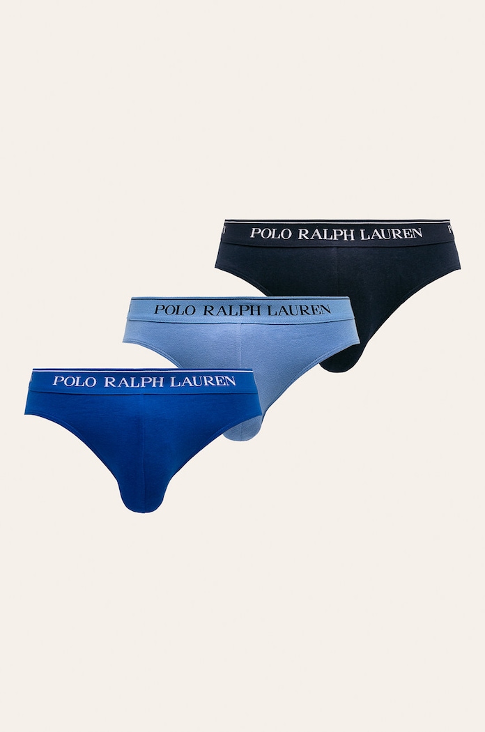 Polo Ralph Lauren - Slipy (3-pak) slipy modrá 714513423009