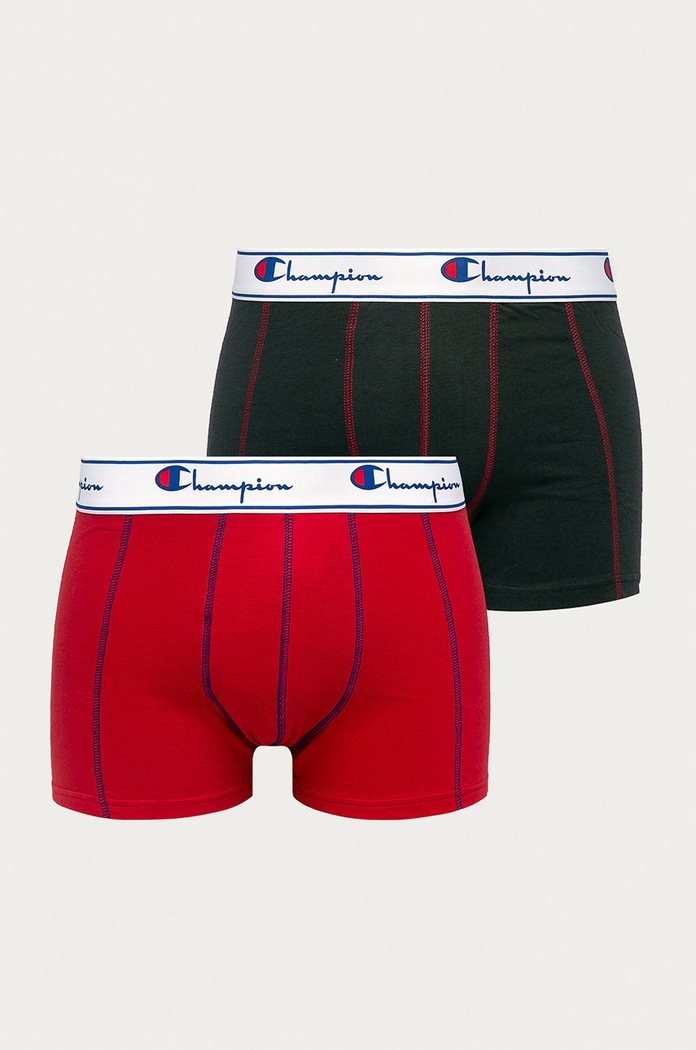Champion - Bokserki (2 pack) Y081T dzianina czerwony Y081T