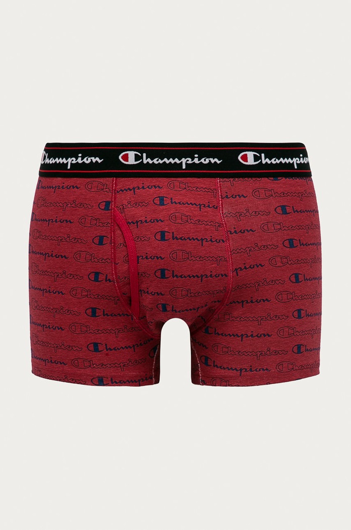 Champion - Bokserki Y08QX dzianina czerwony Y08QX