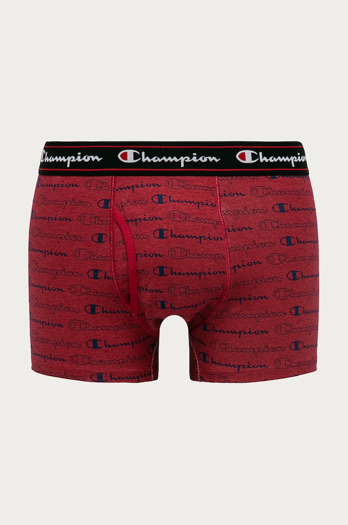 Champion - Bokserki Y08QX dzianina czerwony Y08QX