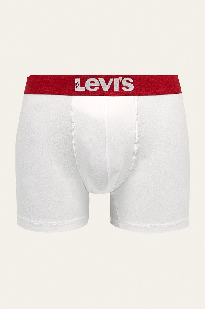 Boxerky Levi's (2-pack) pletenina bílá 37149.0186