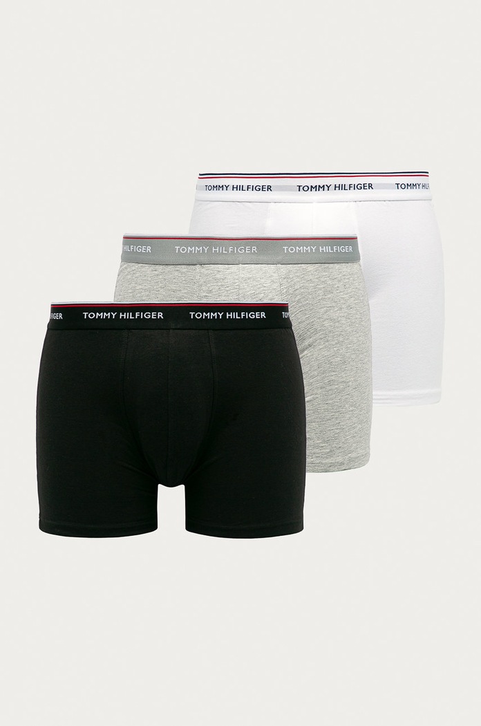 Boxerky Tommy Hilfiger (3-pack) pletenina šedá UM0UM00010.NOS