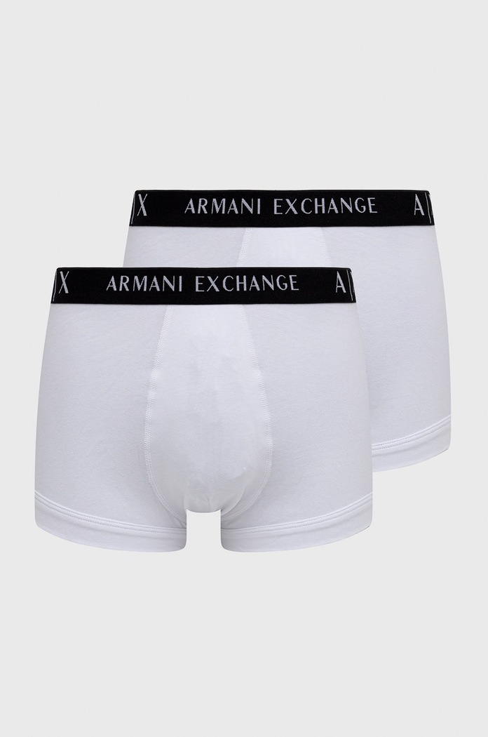Boxerky Armani Exchange (2-pak) pletenina bílá 956001.CC282