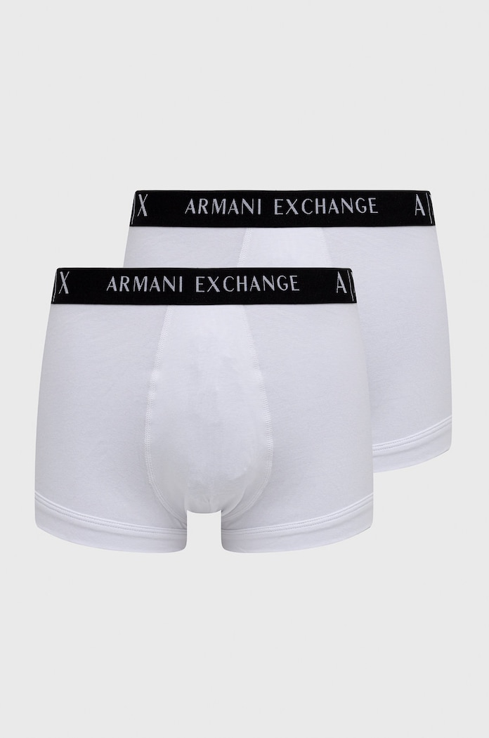 Boxerky Armani Exchange (2-pak) pletenina bílá 956001.CC282